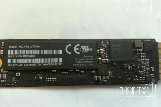 SSD 512Gb для MacBook в городе Красноярск, фото 1, телефон продавца: +7 (983) 507-33-24