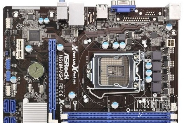 Материнская плата новая не б/у ASRock H61M-VG4 в городе Урень, фото 3, телефон продавца: +7 (904) 784-46-16