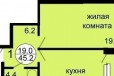 1-к квартира, 45 м², 7/25 эт. в городе Красноярск, фото 1, Красноярский край