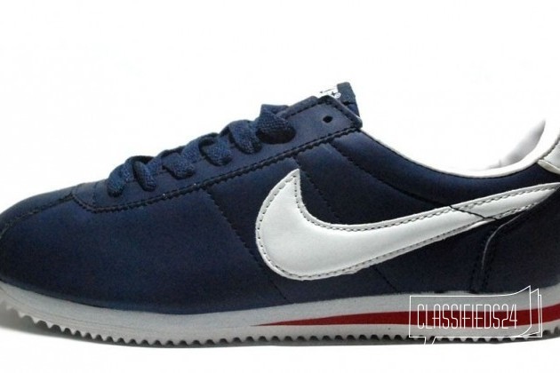 Кроссовки Nike Cortez Leather Blue/White Men в городе Москва, фото 1, телефон продавца: +7 (964) 789-46-44