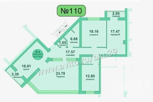 3-к квартира, 132 м², 8/9 эт. в городе Зеленоградск, фото 1, Калининградская область