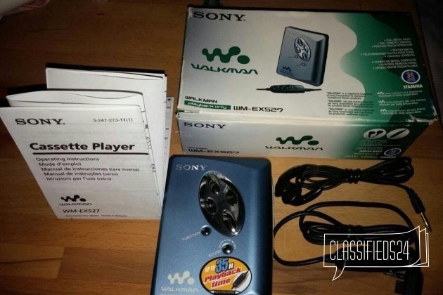 Кассетный плеер Sony Walkman WM EX527 в городе Москва, фото 3, Музыкальные центры