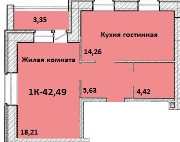 1к Войновка ул. Станционная 42м2 новый дом кирпич  в городе Тюмень, фото 1, Тюменская область