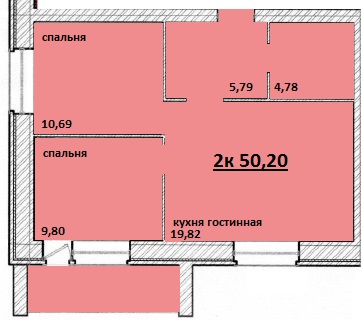 2к Войновка ул. Станционная 51м2 новый дом кирпич кухня 19м2 в городе Тюмень, фото 1, Тюменская область