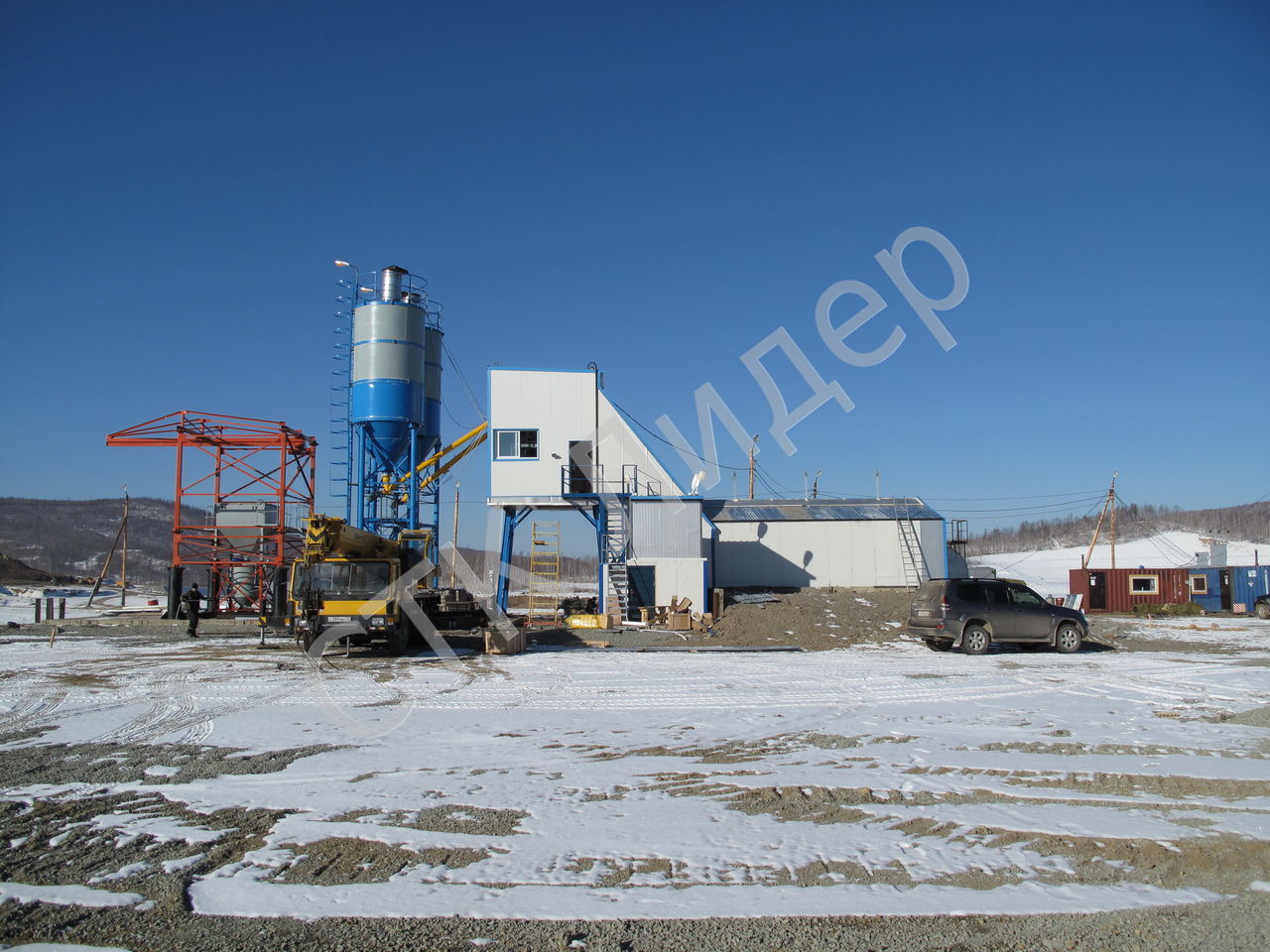 Зимний бетонный завод HLS 60 в городе Благовещенск, фото 1, Амурская область