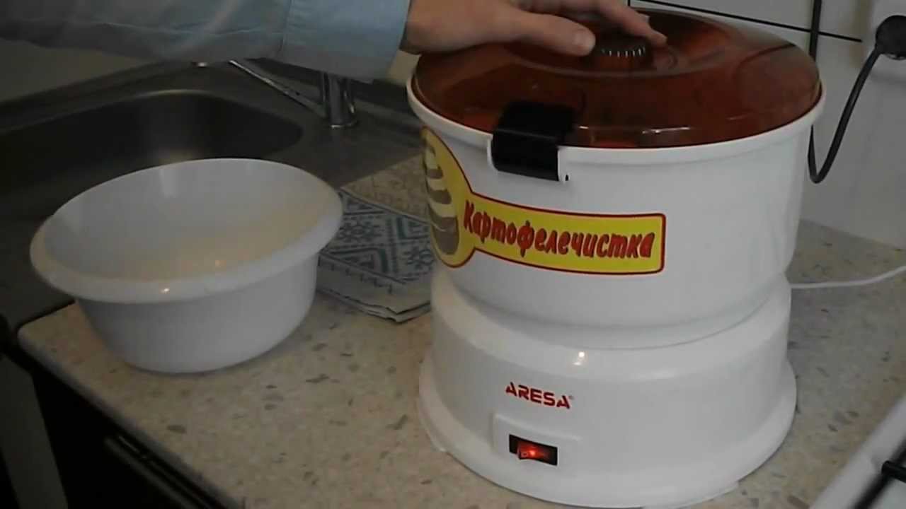 Электрическая бытовая картофелечистка Aresa P-01 овощечистка машинка домашняя в городе Москва, фото 3, стоимость: 4 900 руб.