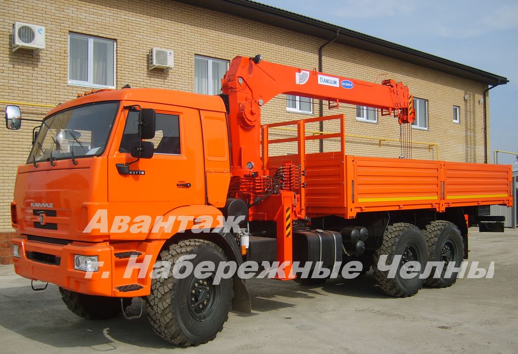 КАМАЗ 43118 с кму кранманипулятором Kanglim 1256 7 тонн в городе Иркутск, фото 1, Иркутская область