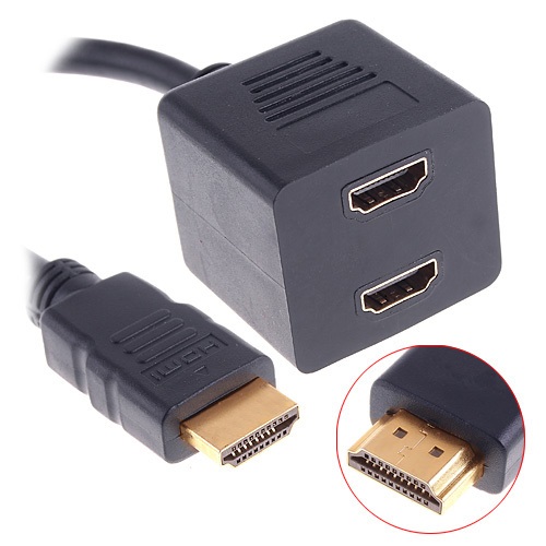 HDMI разветвитель на 2 монитора (1 вход папа - 2 выхода мама), пассивный в городе Томск, фото 2, телефон продавца: +7 (913) 816-63-96