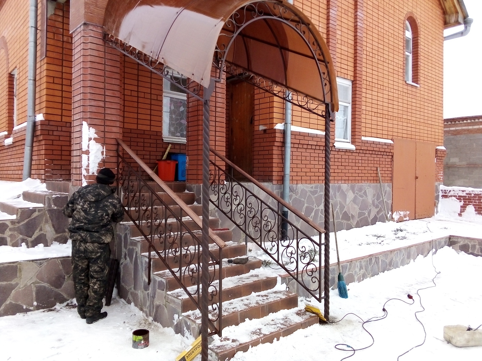 решетки на окна.перила.навесы. в городе Уфа, фото 1, Окна, стекло, зеркала, балконы