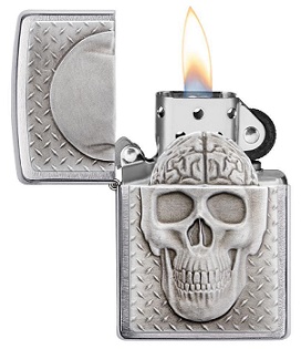 Зажигалка Zippo 29818 Skull with Brain Surprise Emblem в городе Москва, фото 2, телефон продавца: +7 (903) 549-22-17