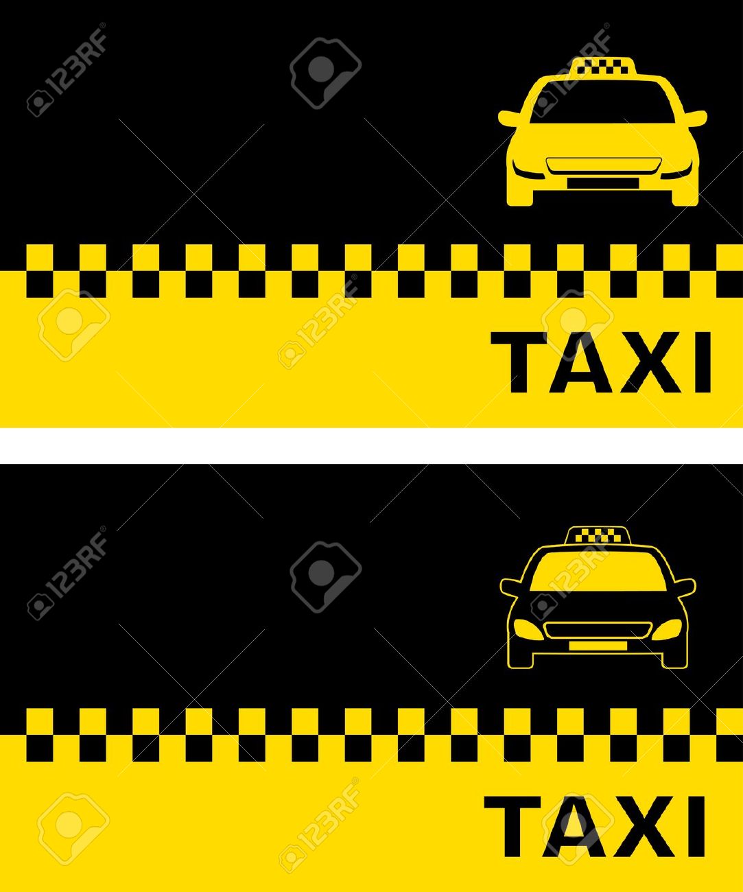 Силуэт машины такси