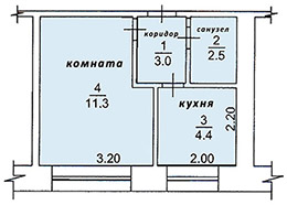 Продам 1-комнатную квартиру 22 м², этаж 2/5 в городе Стрежевой, фото 1, Томская область