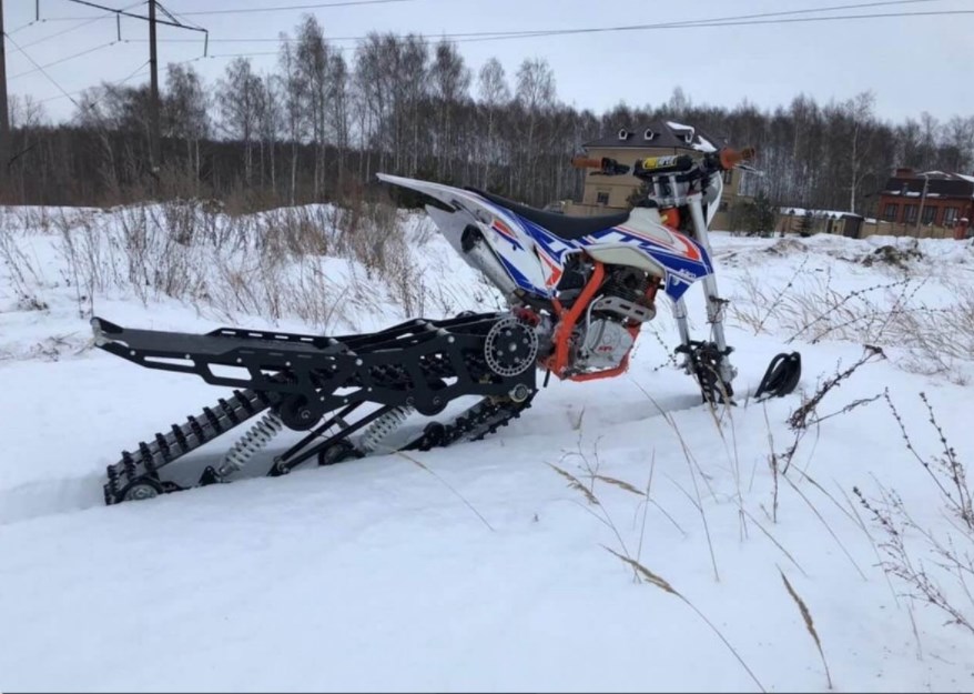 Сноубайк Гусеница на мотоцикл 250 куб.см. Monotrack 22-28 в городе Самара, фото 1, Самарская область