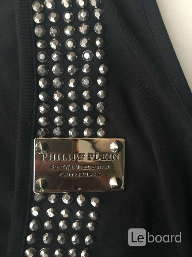 Платье новое philipp plein 44 46 м турция черное мини хлопок стразы серебро золото белое металл выре в городе Москва, фото 2, Платья и юбки