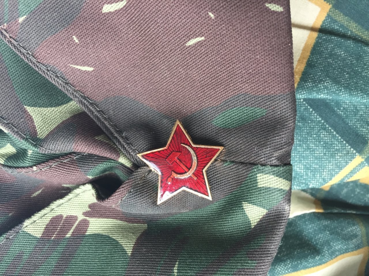 Пилотка женская новая хлопок зеленая защитный цвет звезда шапка в городе Москва, фото 4, Головные уборы