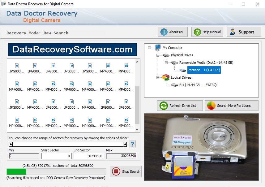 Data Recovery Software for Digital Pictures в городе Абадзехская, фото 1, телефон продавца: +7 (919) 868-33-77