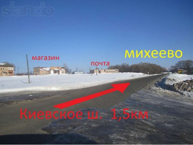 120 км  д.Берёзовка 20 соток (40 Х 50 ) ПМЖ  свет,газ,вода на участке в городе Балабаново, фото 3, Продажа земли под индивидуальное строительство