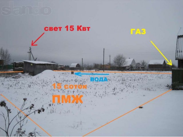 д.Тарутино Жуковксгого района.15 соток ПМЖ,свет,газ,центр.водопровод в городе Балабаново, фото 1, Калужская область