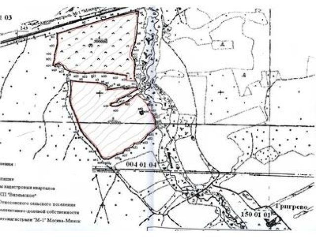 30 га прямо на М1, 220 км от Мкад, 32 га за ним, в городе Вязьма, фото 1, Смоленская область
