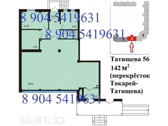 Сдам магазин, ул. Татищева, 56 (Таищева-Токарей) в городе Екатеринбург, фото 4, Аренда магазинов