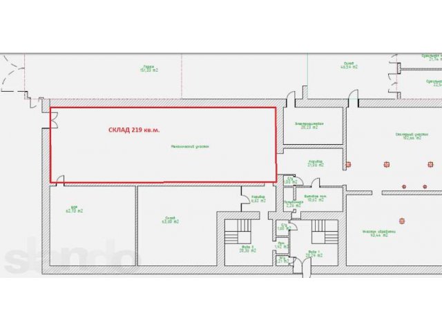 Теплое складское помещение 219 кв.м у м. Девяткино в городе Санкт-Петербург, фото 5, Ленинградская область