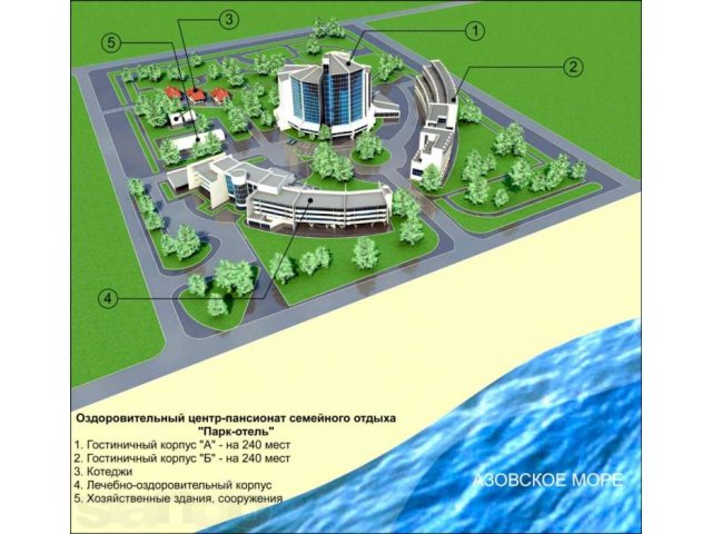 Оздоровительный комплекс в Ейском районе в городе Ейск, фото 1, стоимость: 180 000 000 руб.